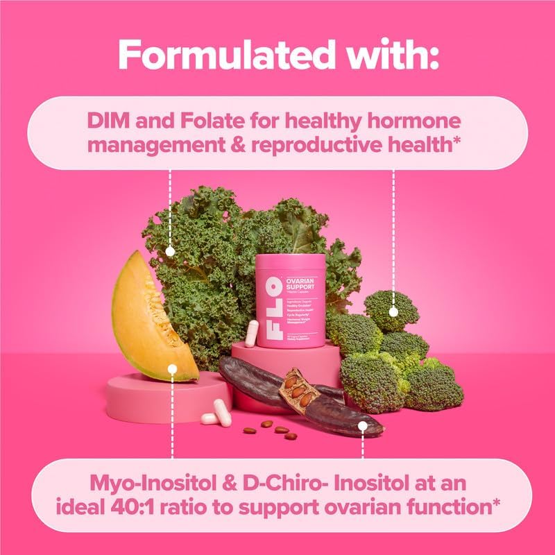 FLO Ovarian for Cycle Regularity โ Myo & D-Chiro Inositol | 30-Day Supply