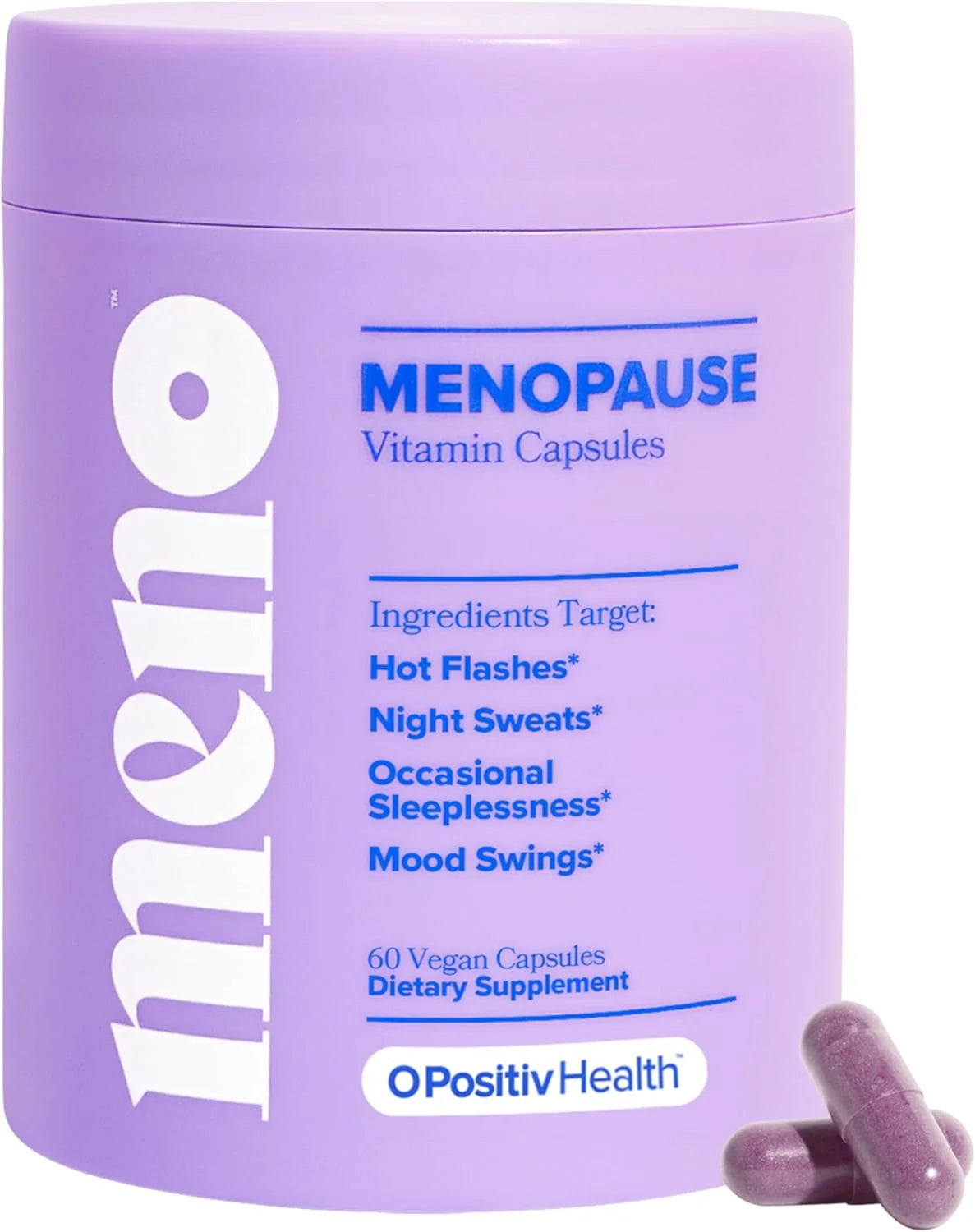 O Positiv MENO Menopause Support ā Hot Flash & Night Sweats Support | 60-Day Supply