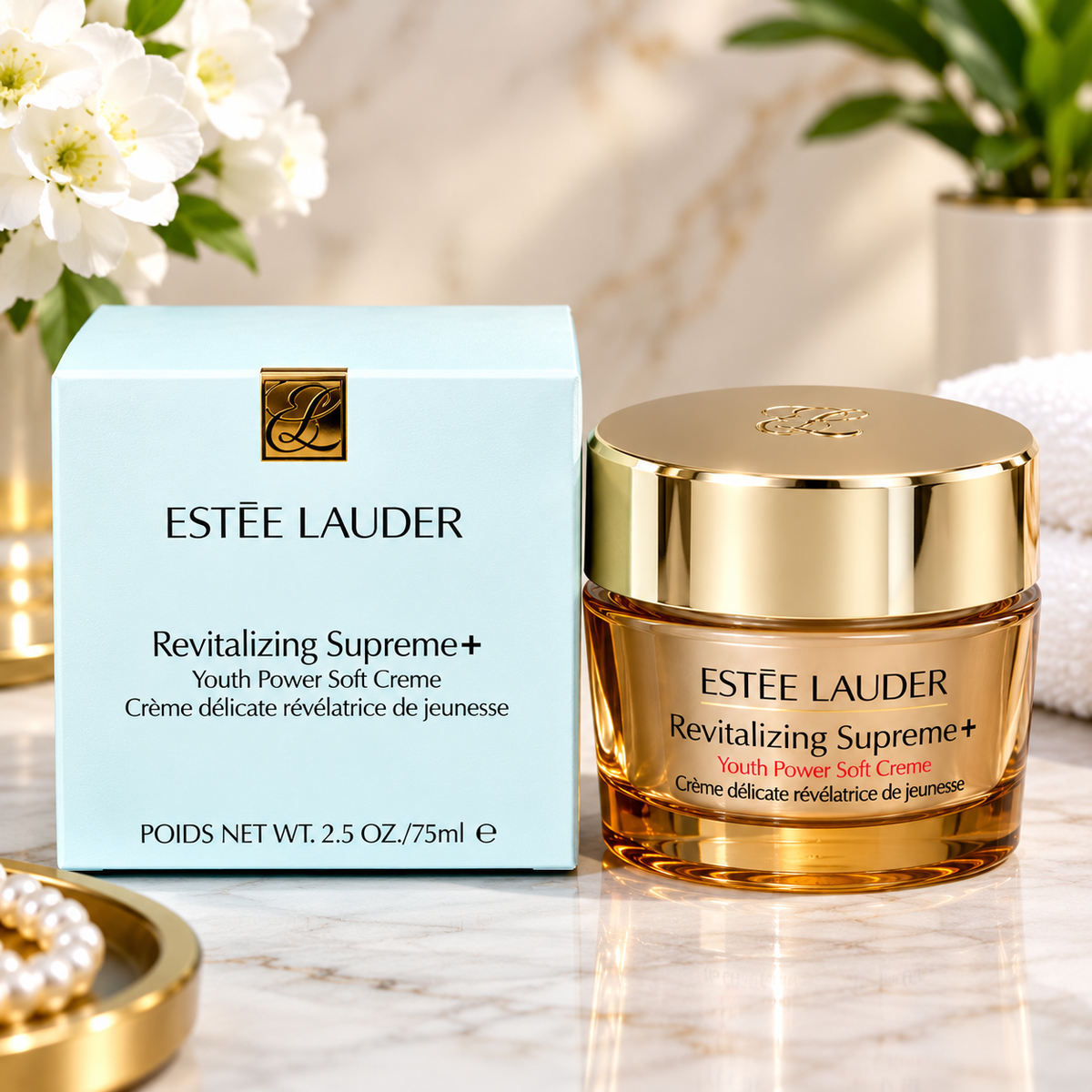 Estée Lauder Revitalizing Supreme+ Youth Power Soft Creme 75ml / 2.5 oz – Multi-Action Face & Neck Moisturizer
