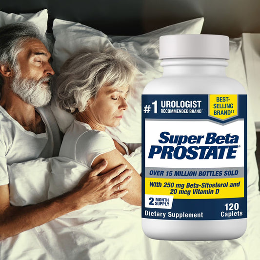 Super Beta Prostate Male Supplement with 250 mg. Beta-Sitosterol Caplets 120 ct