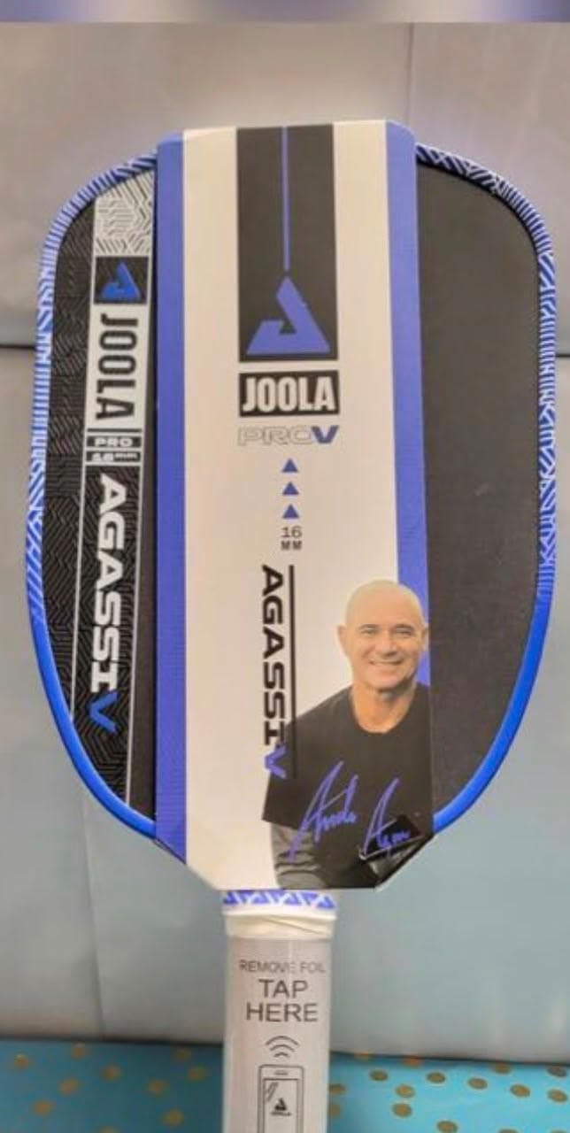 JOOLA Agassi Pro V 16mm Pickleball Paddle – Blue