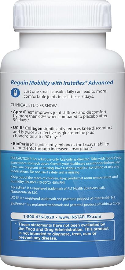 Instaflex Advanced Joint Support, UC-II Collagen, 30 Capsules