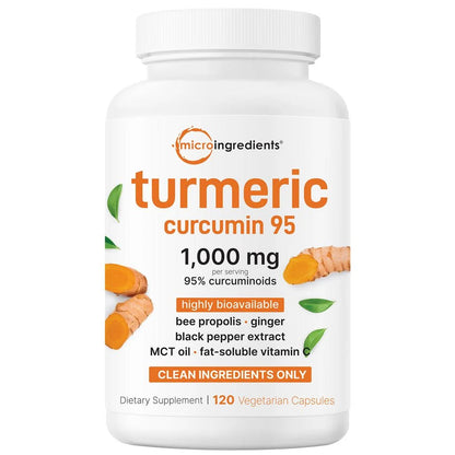 Micro Ingredients Turmeric Curcumin 1000mg, 120 Capsules