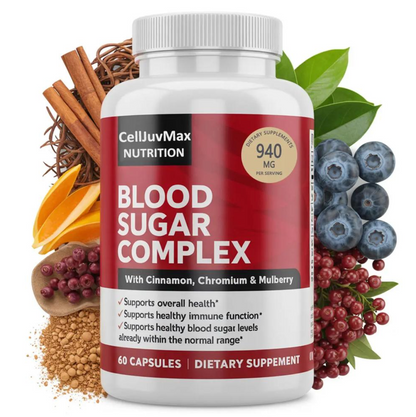 Blood Sugar Complex Supplement — 60 Capsules | Metabolic Wellness Support