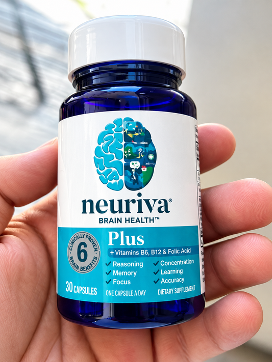 Neuriva Brain Health Plus 30 Capsules with Vitamins B6, B12 & Folic Acid – Brain Health Dietary Supplement